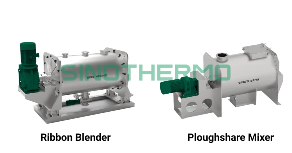Ribbon Blender vs Ploughshare Mixer
