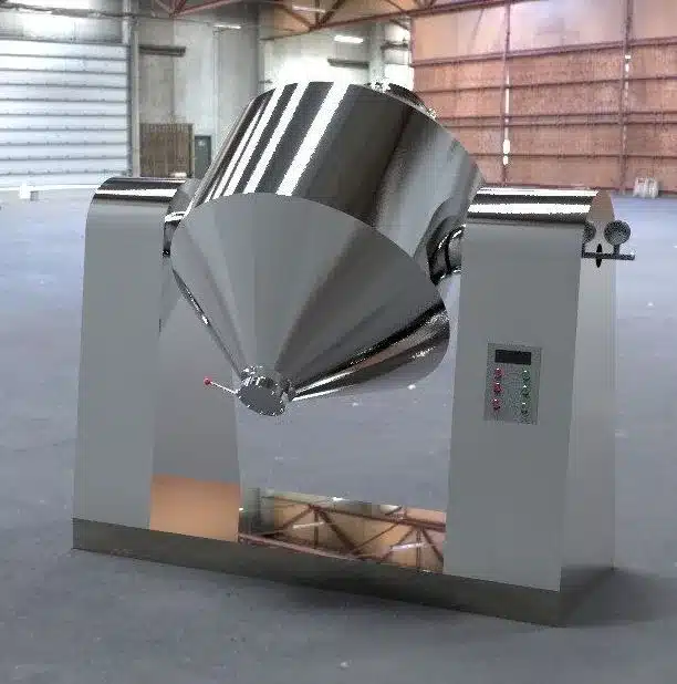 A Double Cone Blender for Sealed, Gentle Dry Mixing