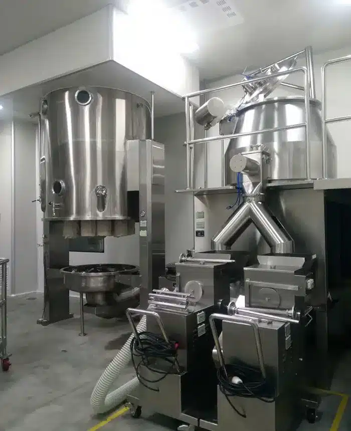 A Vertical Fluid Bed Dryer for Batch Granule and Powder Drying